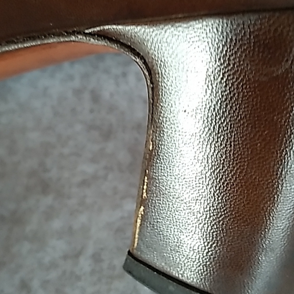Vintage 1960s Lady Mcguire two Tone brown heels - Picture 7 of 9